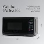 Farberware 0.7 Cu Ft 700W Black Microwave Oven