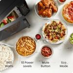 900W Microwave Oven with Child Safety & 6 Presets