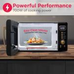 Frigidaire 0.7 Cu. Ft. Retro Microwave, Black/Gold