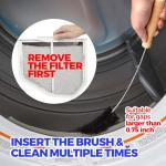 2 Pack Flexible Dryer Vent Brush Cleaner Set
