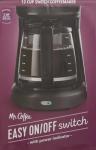 Mr. Coffee 12-Cup Black Coffee Maker