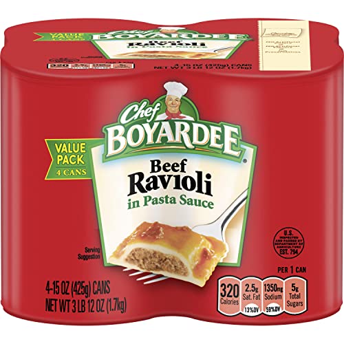 Chef Boyardee Beef Ravioli - 15 oz, 4 Pack