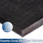 Heavy Duty Rubber Fingertip Door Mat, 32" x 39