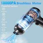 Fanisic Rechargeable Handheld Vacuum Cleaner and Air Duster