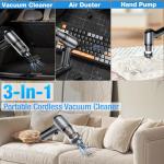 Fanisic Rechargeable Handheld Vacuum Cleaner and Air Duster