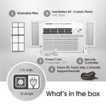 LG Silent Window Air Conditioner with Remote Control