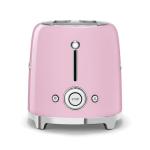 SMEG 2 Slice Pink Toaster with 6 Settings