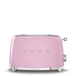 SMEG 2 Slice Pink Toaster with 6 Settings