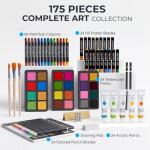 175-Pack Deluxe Art Supplies Set in Wooden Case