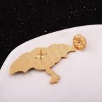 Dragon Rider Enamel Pin – Gothic Fantasy Brooch