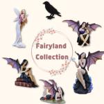Gothic Fairy Figurine on Vintage Books