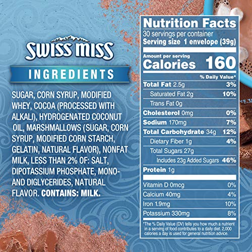 Swiss Miss Hot Cocoa Mix with Marshmallows (30 packs)