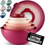 12-Piece Stackable Mixing Bowls with Lids
