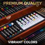 175-Pack Deluxe Art Supplies Set in Wooden Case