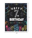 Happy 7th Birthday Sketchbook for Kids