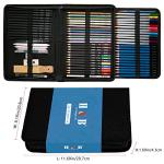 72-Piece Sketching Supplies Set for Artists