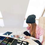 72-Piece Sketching Supplies Set for Artists