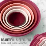 12-Piece Stackable Mixing Bowls with Lids