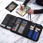 Holifesy 76-Piece Sketch Set with Color Sketchbook