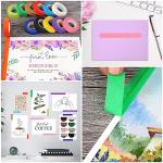 12PCS Colored Masking Tape for Arts & Crafts