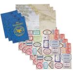 Kids' Passport Sticker Book Set with Travel Stickers