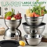 25-Piece Stainless Steel Mixing Bowls Set