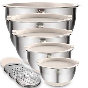 Wildone 5-Piece Stainless Steel Mixing Bowls Set