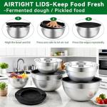 25-Piece Stainless Steel Mixing Bowls Set