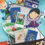 Kids' Passport Sticker Book Set with Travel Stickers