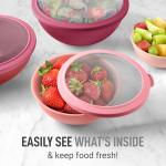 12-Piece Stackable Mixing Bowls with Lids