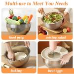 Stainless Steel Mixing Bowls Set with Lids