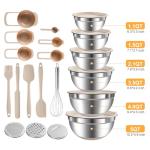20-Piece Mixing Bowls Set with Airtight Lids