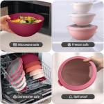 12-Piece Stackable Mixing Bowls with Lids