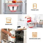 Colorful Stainless Steel Mixing Bowls with Lids