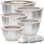 Stainless Steel Mixing Bowls Set with Lids