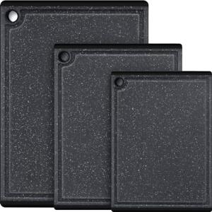 3-Piece Dishwasher Safe Plastic Cutting Board Set