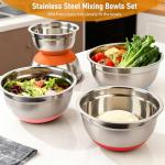 Colorful Stainless Steel Mixing Bowls with Lids
