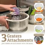 Stainless Steel Mixing Bowls Set with Lids