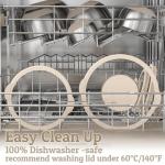 Stainless Steel Mixing Bowls Set with Lids