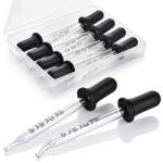 Herain 8-Pack Glass Eye Dropper Pipettes