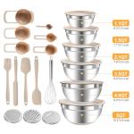 20-Piece Mixing Bowls Set with Airtight Lids