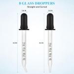 Herain 8-Pack Glass Eye Dropper Pipettes