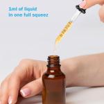 Herain 8-Pack Glass Eye Dropper Pipettes