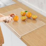 Clear Acrylic Cutting Board with Counter Lip