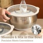 Stainless Steel Mixing Bowls Set with Lids