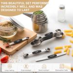 Stainless Steel Measuring Cups and Spoons Set