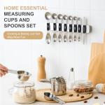 Stainless Steel Measuring Cups and Spoons Set
