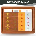 Bamboo Cutting Board Set with Juice Groove