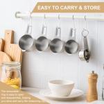 Stainless Steel Measuring Cups and Spoons Set