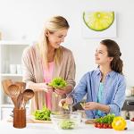 10-Piece Natural Teak Wooden Cooking Spoon Set